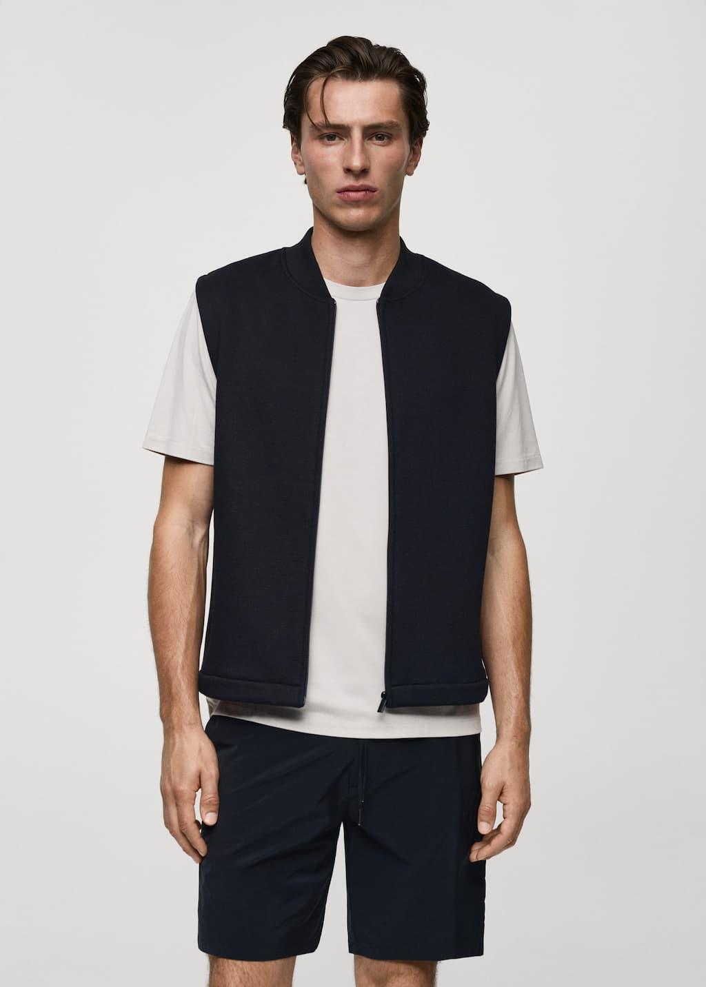 breathable structured gilet