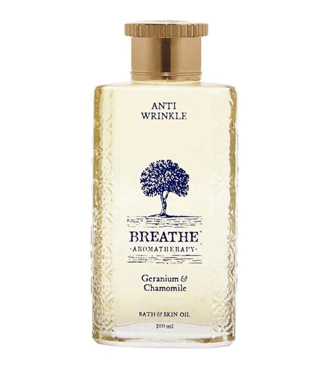 breathe aromatherapy anti wrinkle bath & skin oil