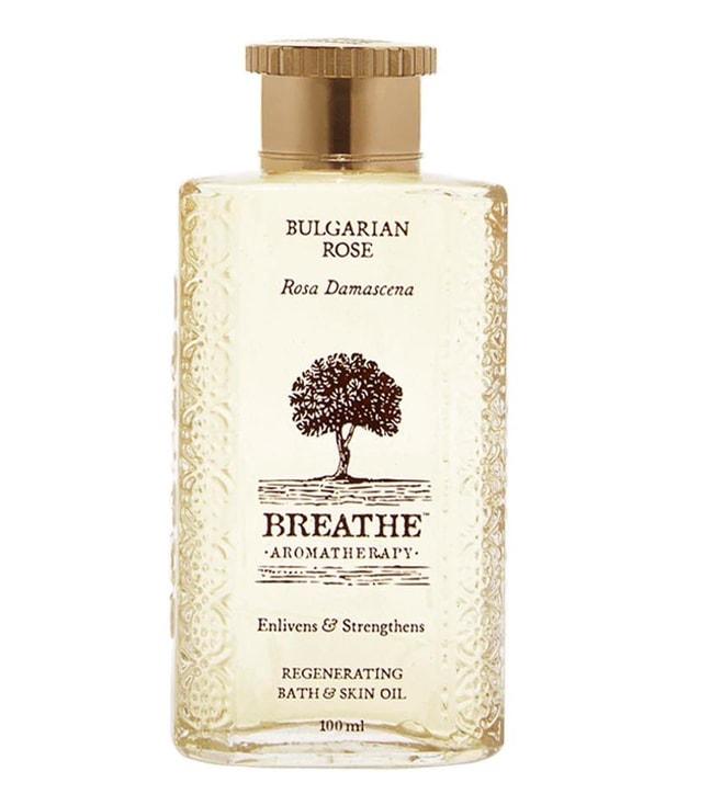 breathe aromatherapy bulgarian rose bath & skin oil