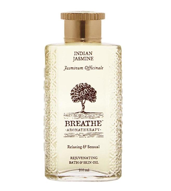 breathe aromatherapy indian jasmine bath & skin oil