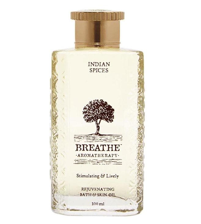 breathe aromatherapy indian spices bath & skin oil