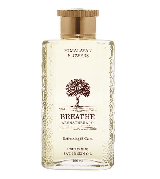breathe aromatherapy himalayan flowers bath & skin oil