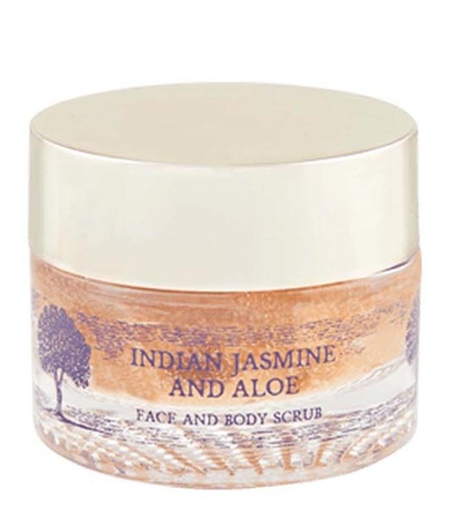 breathe aromatherapy jasmine & aloe face & body scrub