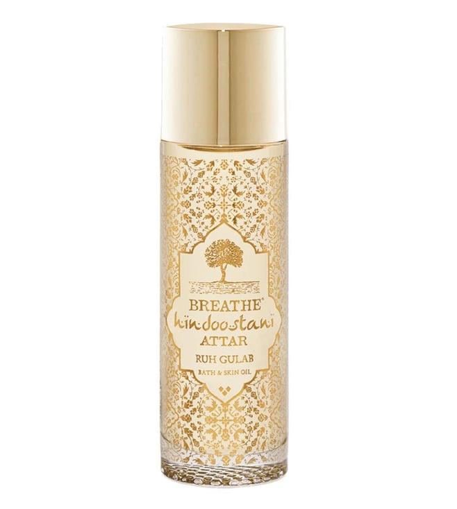 breathe aromatherapy ruh gulab bath & skin oil