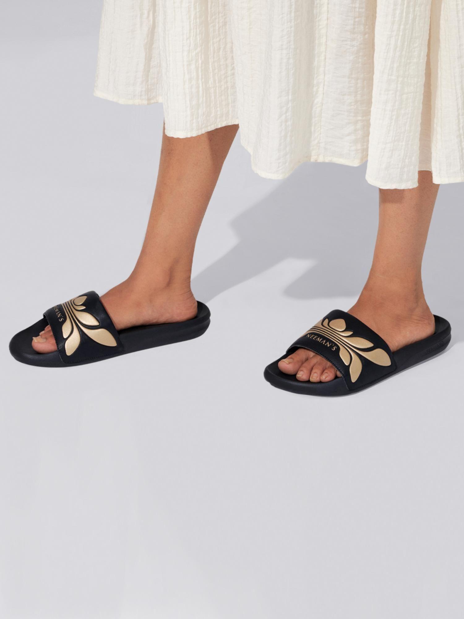 breather solid black sliders