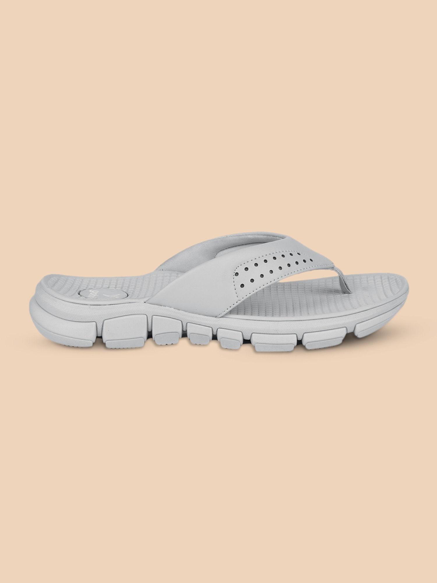 breeze men slippers with arch support & comfortable grey