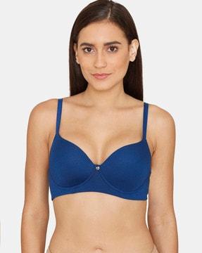 breeze padded non-wired 3/4th coverage t-shirt bra