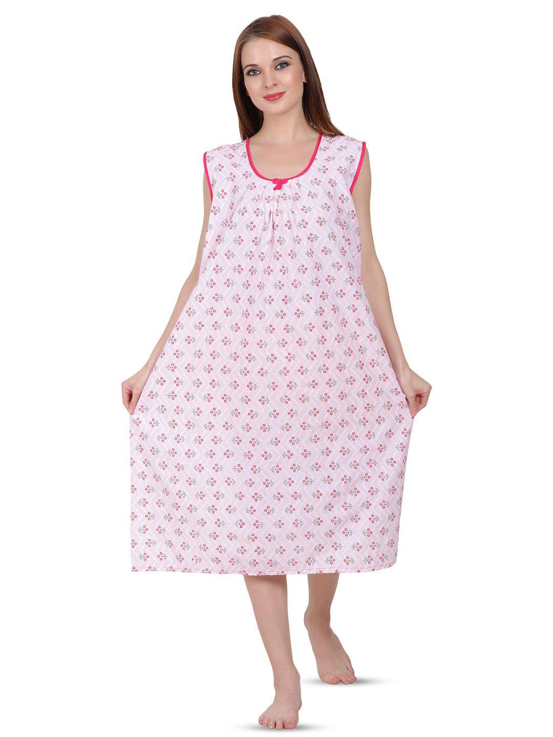 breezly printed cotton nightdress