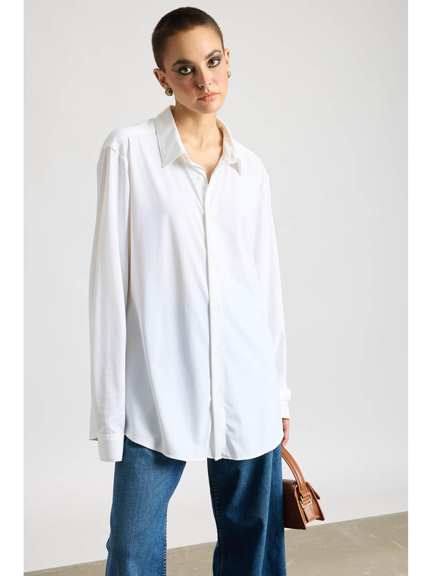 breezy relaxed classic white shirt