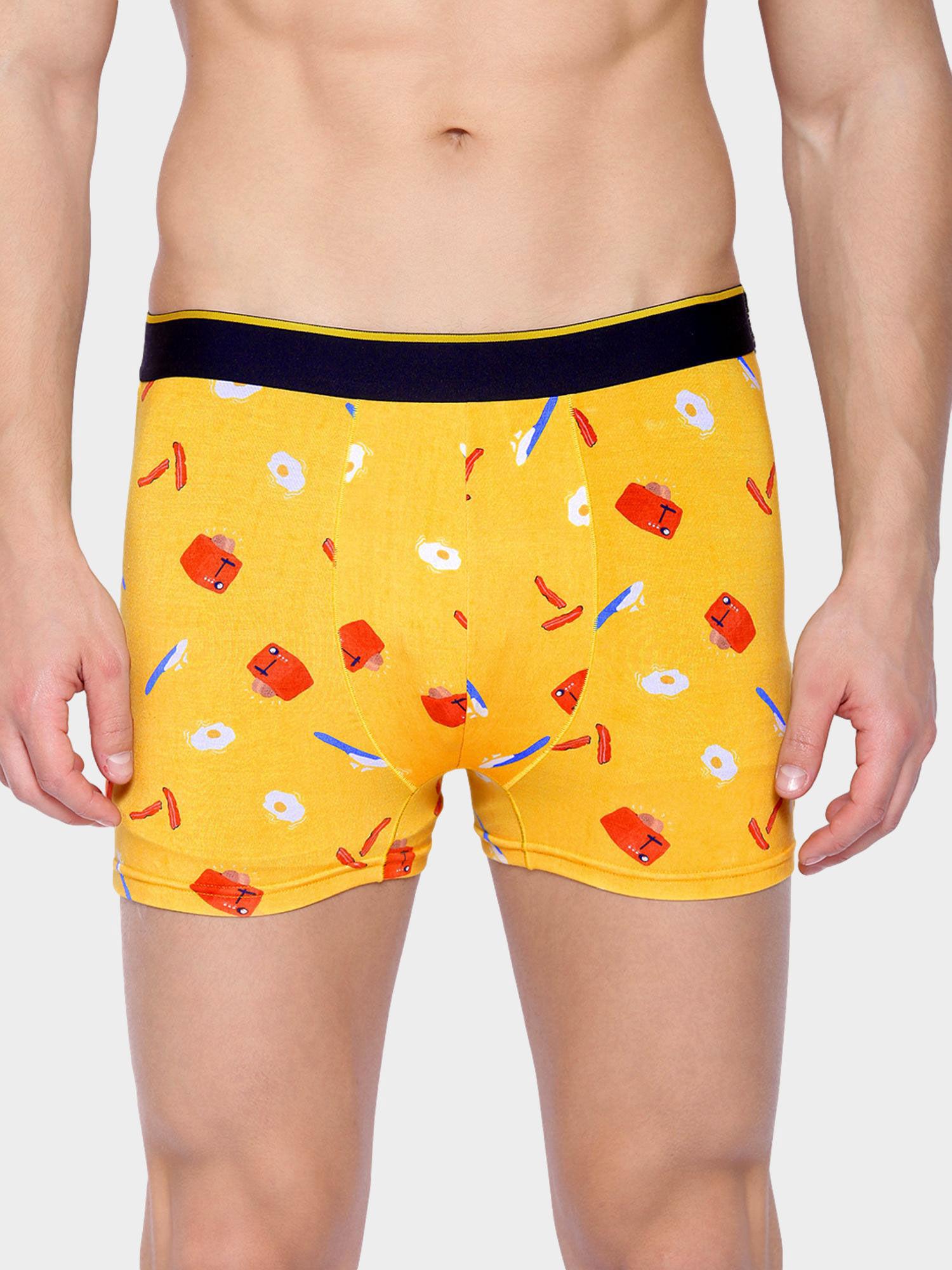 brekkie yellow micro modal men's trunk