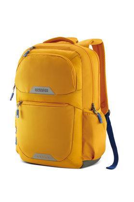 brett polyester unisex laptop backpack - gold