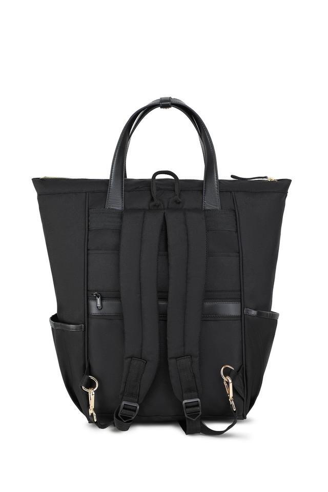 bria pu zipper closure unisex backpack