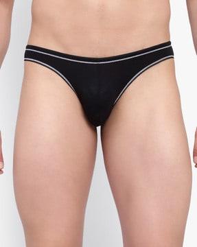 briefs with elasticated contrast waistband