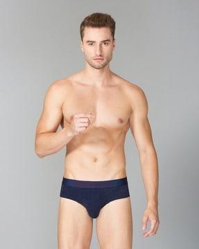 briefs with brand elasticated waist