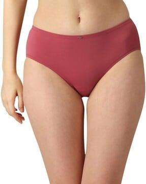 briefs with elasticated waist & metal accent