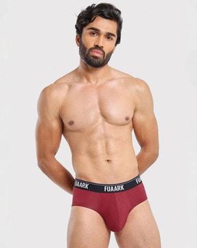 briefs with elasticated waistband