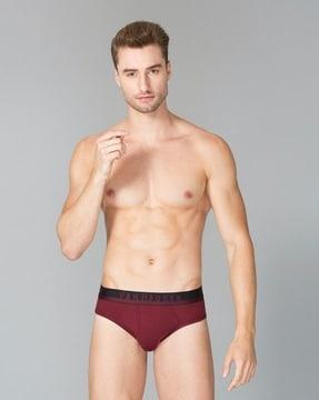 briefs with logo waistband