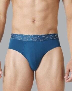 briefs with logo waistband