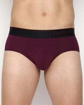 briefs with logo waistband