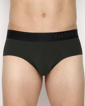 briefs with logo waistband