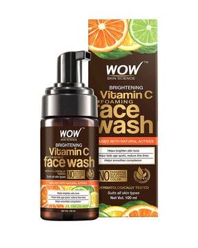 brightening vitamin c foaming face wash