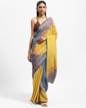 brightest day printed saree