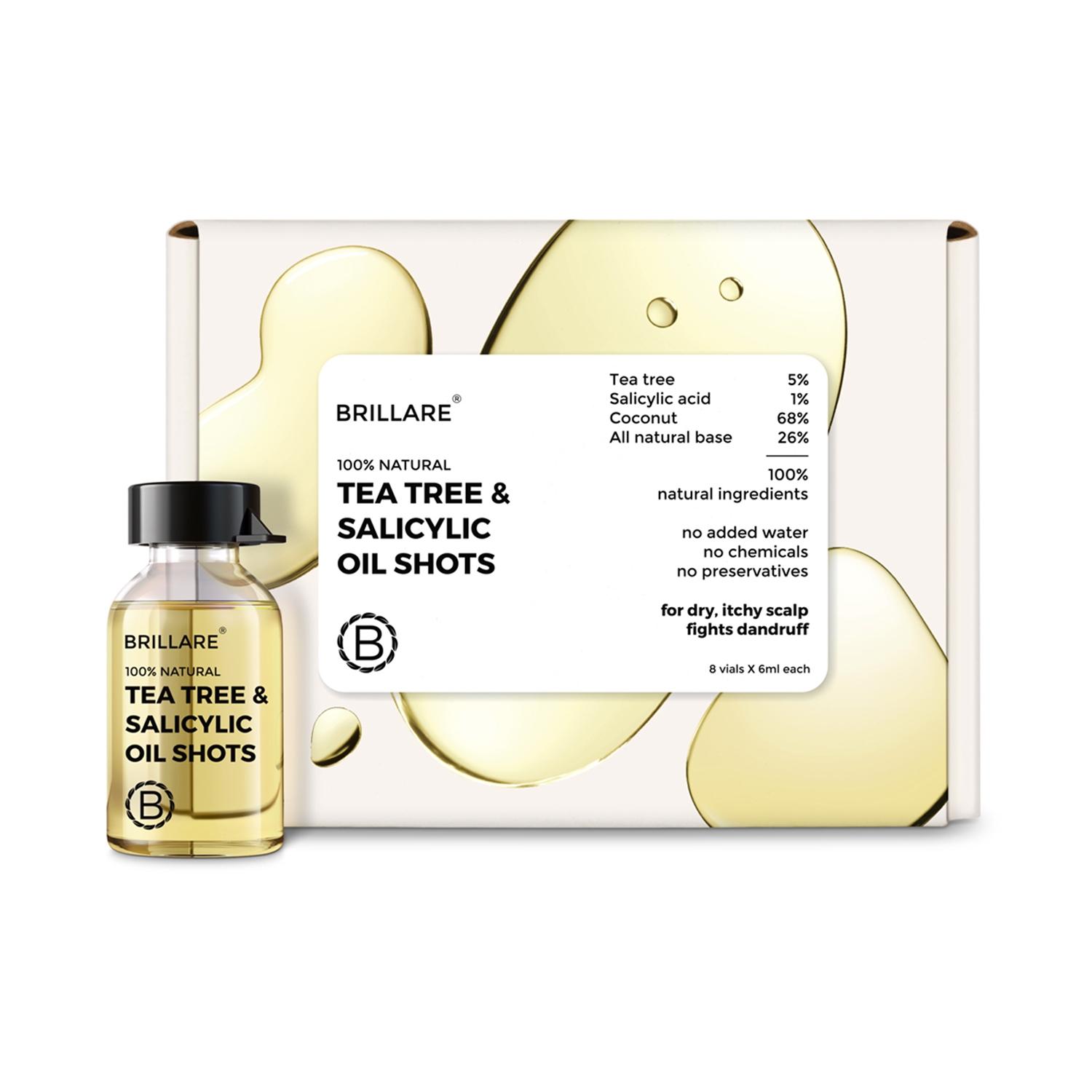 brillare dandruff control oil shots for itchy, flaky scalp