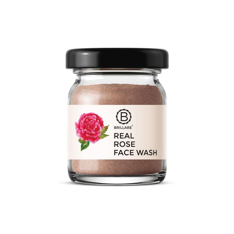 brillare real rose face wash