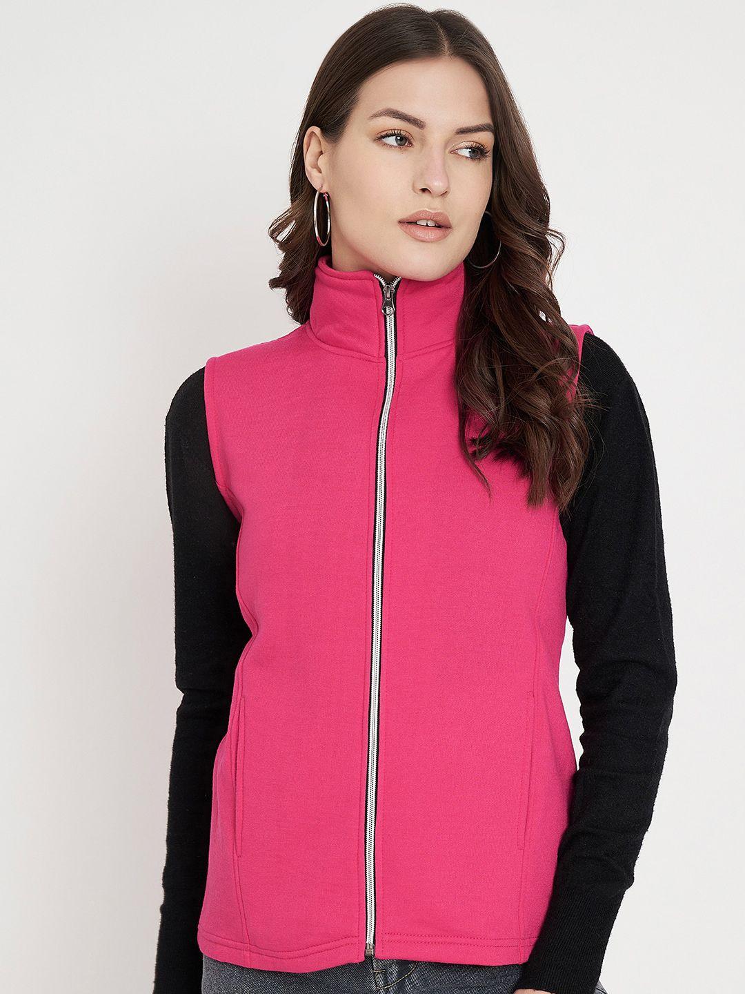 brinns women colourblocked fleece sporty jacket