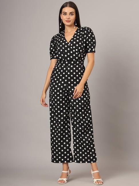 brinns black polka dot jumpsuit