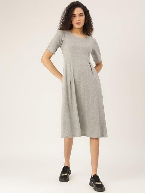 brinns grey midi dress