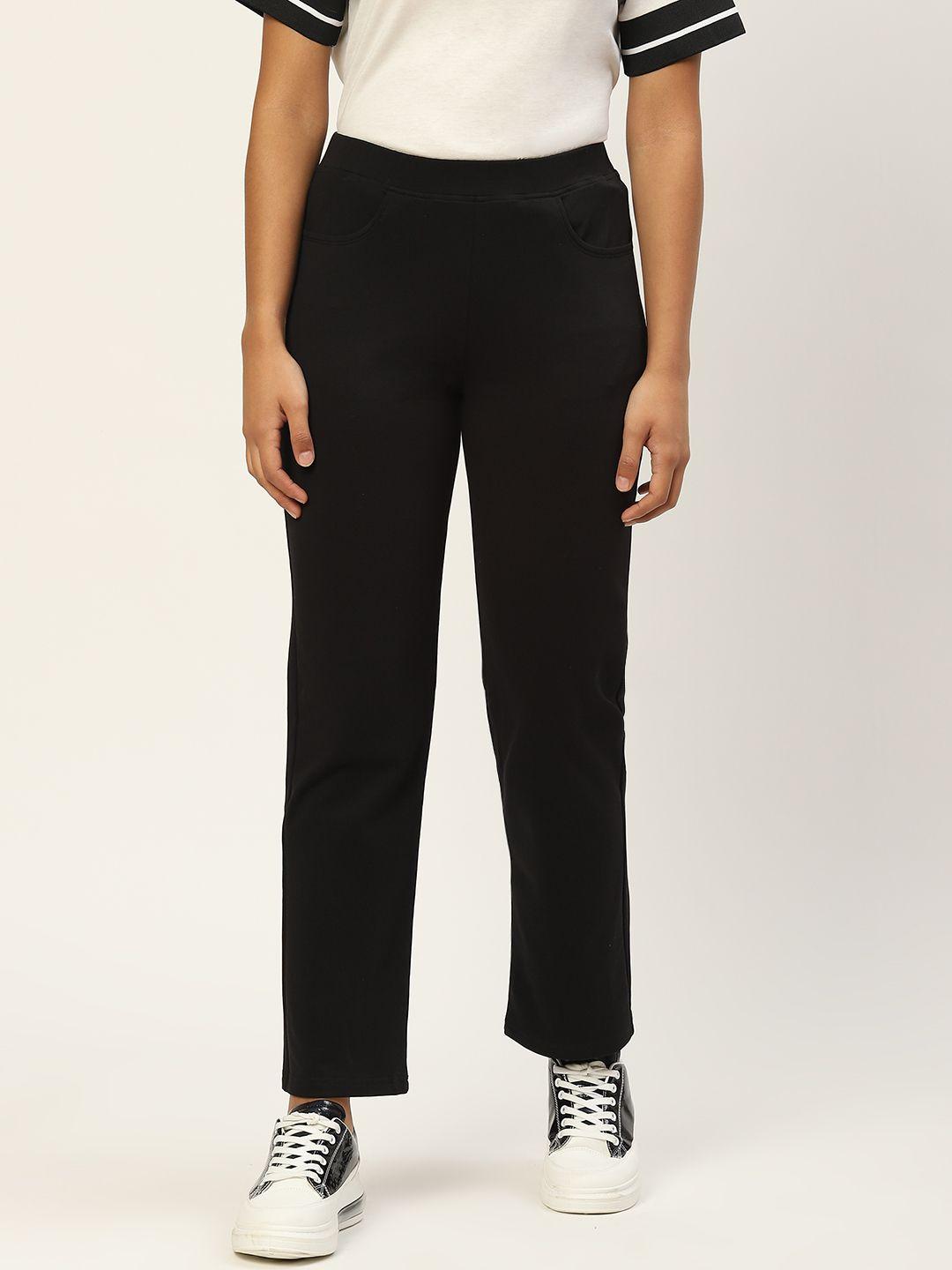 brinns women black smart trousers