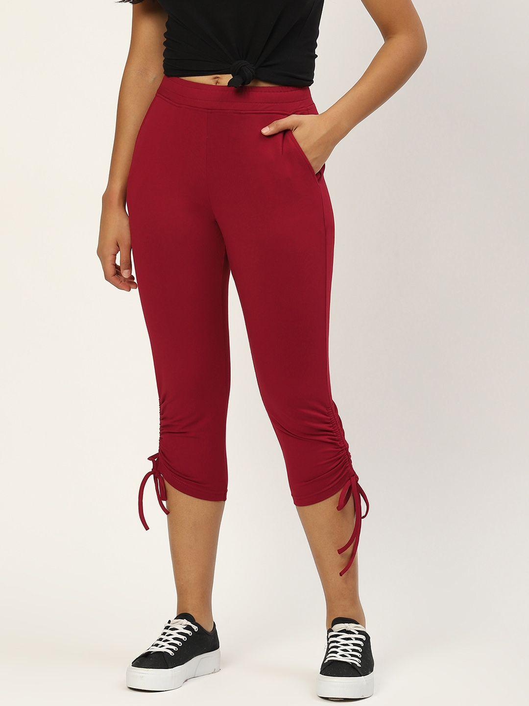 brinns women maroon capris