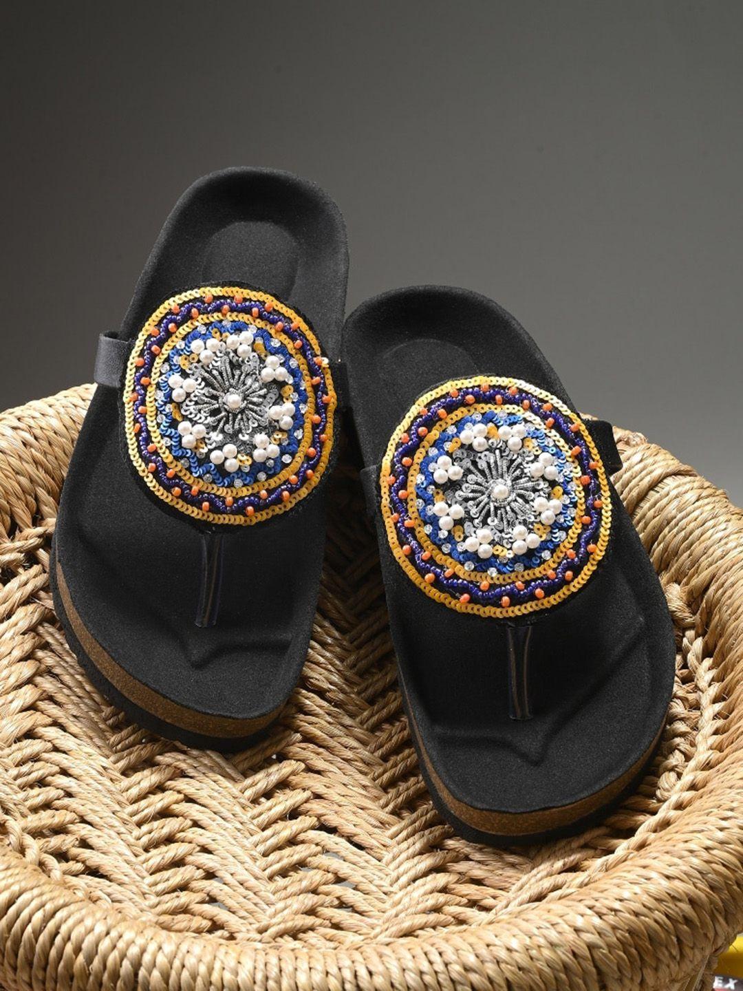 briskers embellished open toe flats