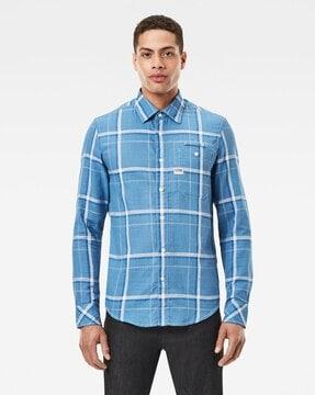 bristum checked slim fit shirt