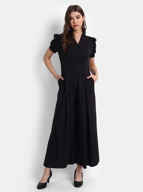 broadstar black cotton jumpsuit
