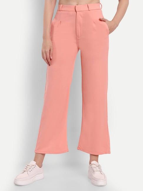 broadstar pink relaxed fit trousers