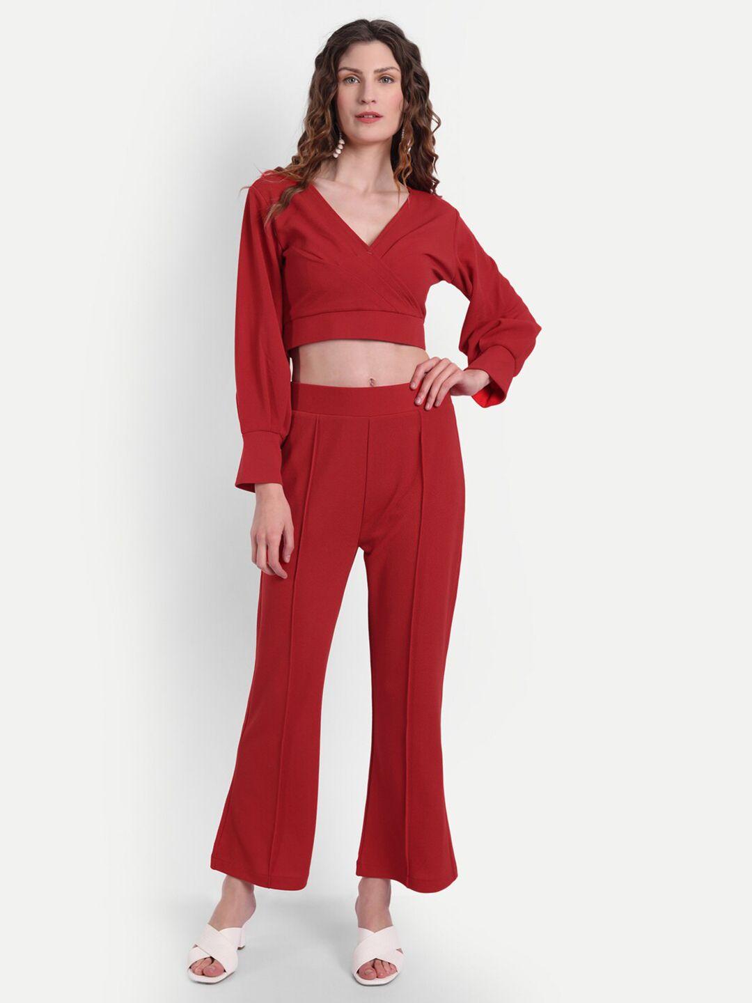 broadstar red co-ord set