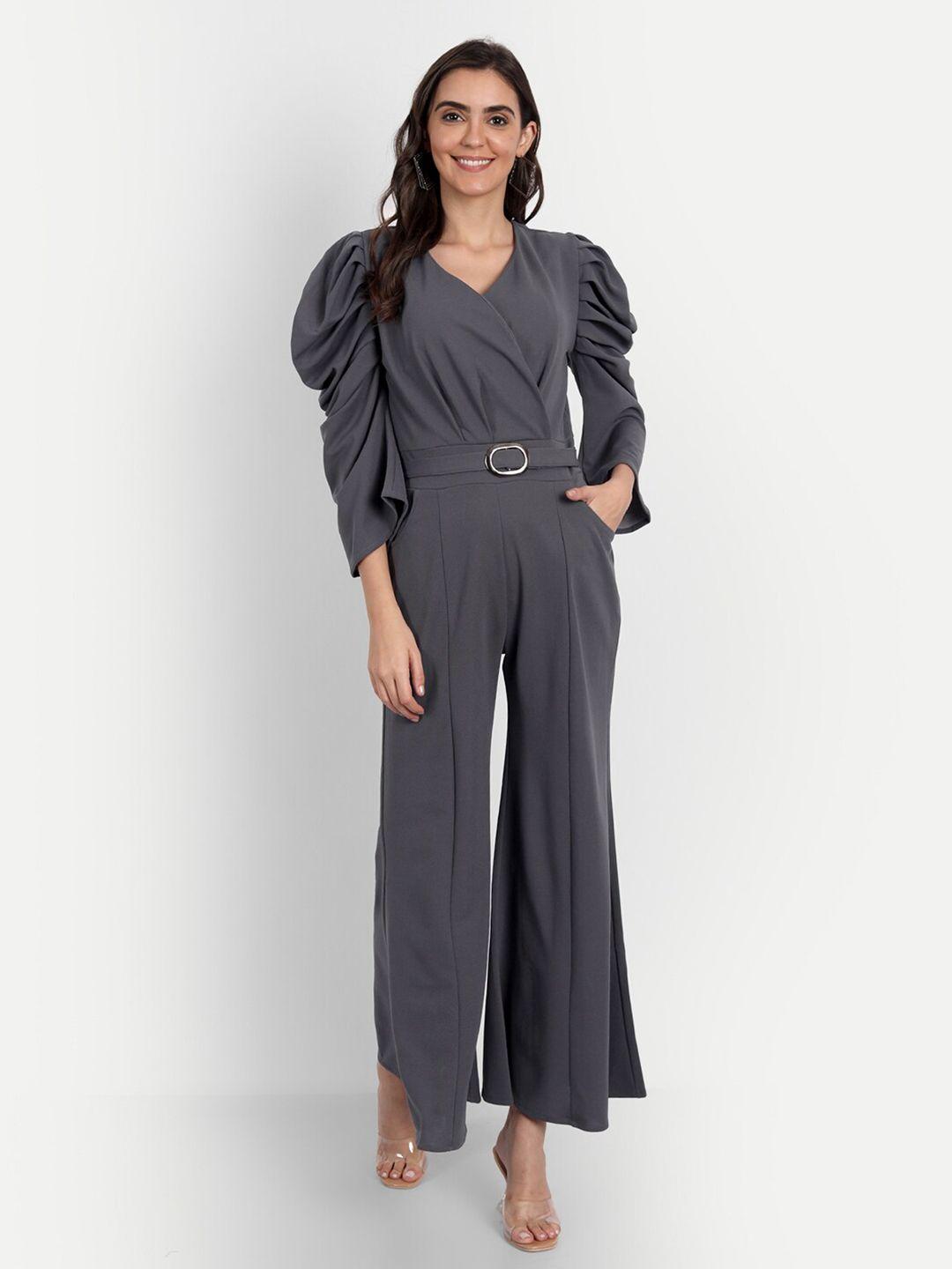 broadstar women grey basic jumpsuit