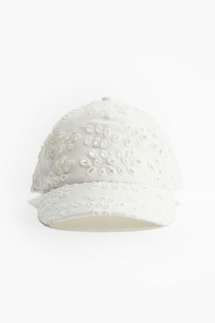 broderie anglaise cap
