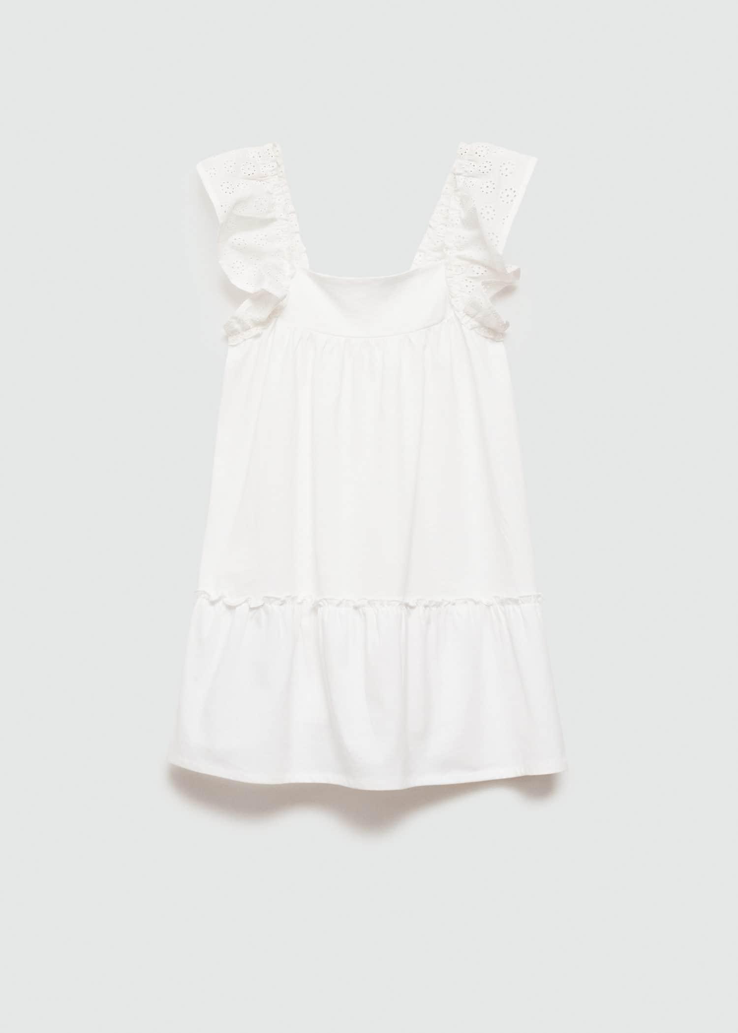 broderie anglaise ruffled dress