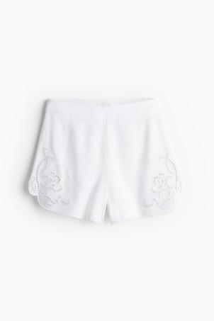 broderie anglaise shorts