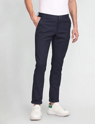 bronson slim fit dobby casual trousers