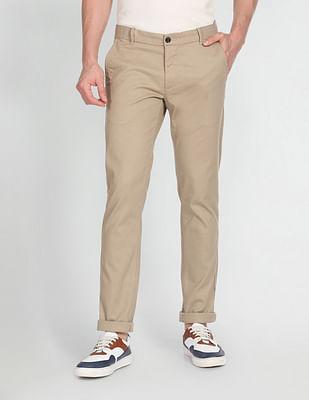 bronson slim fit dobby casual trousers