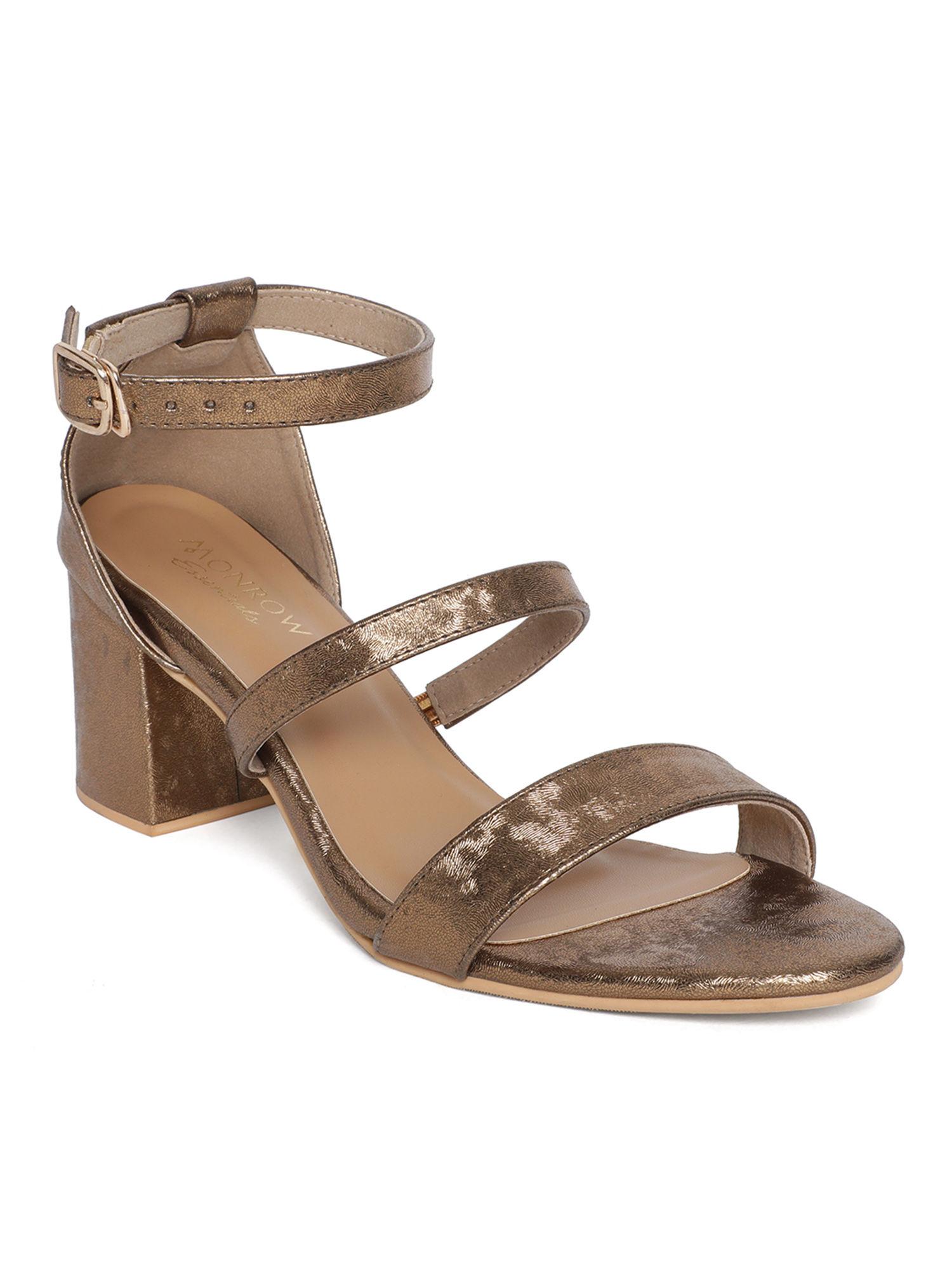 bronze lorelai patent block heel