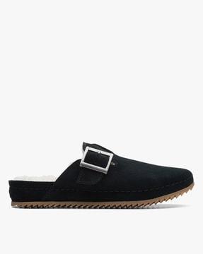 brookleigh mule slip-on shoes with buckle fastening