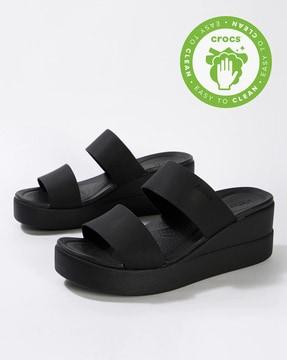 brooklyn dual-strap platform wedges