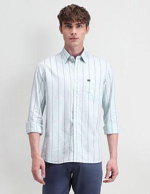 brooklyn fit vertical striped shirt