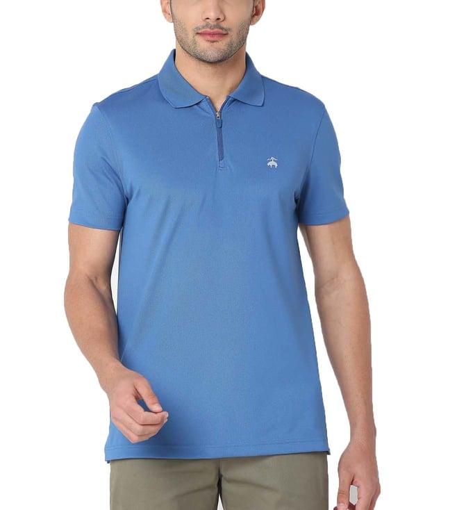 brooks brothers blue slim fit polo t-shirt