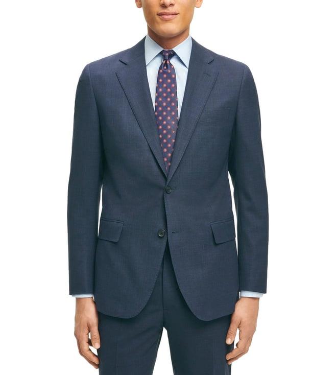 brooks brothers navy regular fit explorer collection slim fit wool sport coat